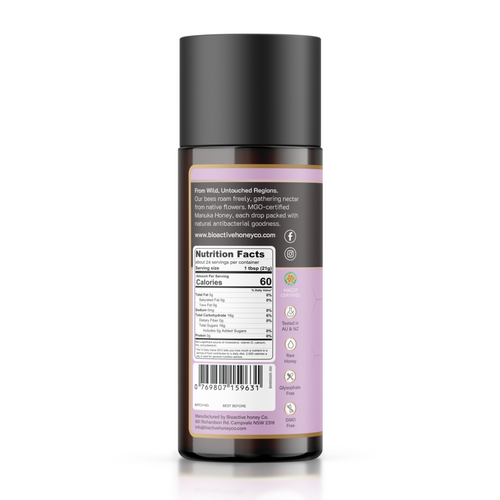 100+ MGO Manuka Honey Squeezy Jar