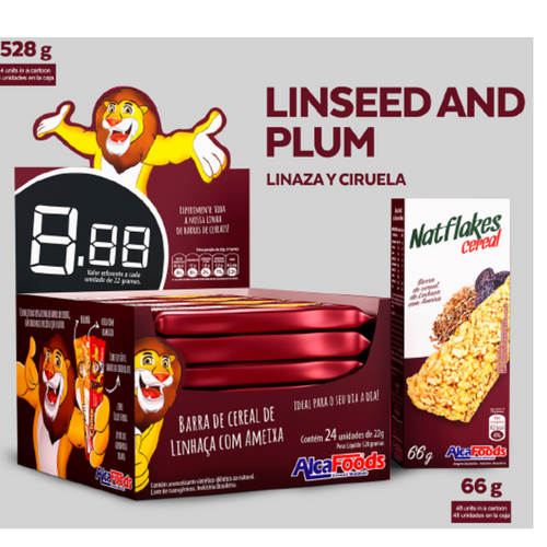 Nat Flakes Linseed and Plum Cereal Bar