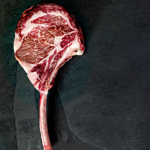 King River Wagyu Tomahawk Frenched MB9+ (Ribs Prepared)