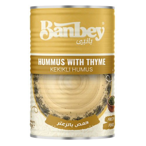 Canned Hummus with Thyme (Chickpeas Paste)