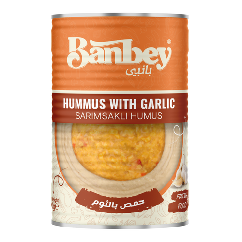 Canned Hummus with Garlic (Chickpeas paste)