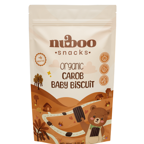 Organic carob baby biscuit