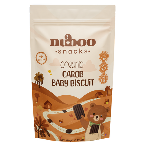Organic carob baby biscuit