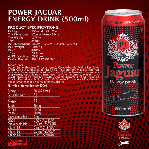 Power Jaguar Energy Drink 500ml