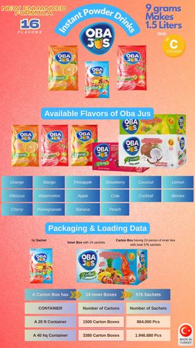 ObaJus 9g Powder Drinks