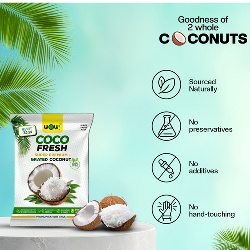 Wow Coco Fresh Premium Frozen Grated Coconut