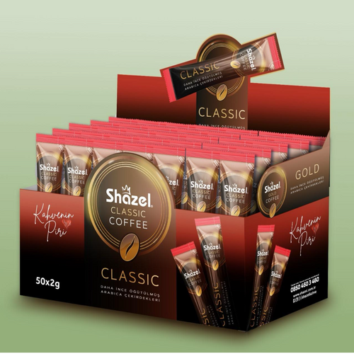 INSTANT COFFEE CLASSIC 2G X 50 PIECES & GOLD 2G X 50 PIECES