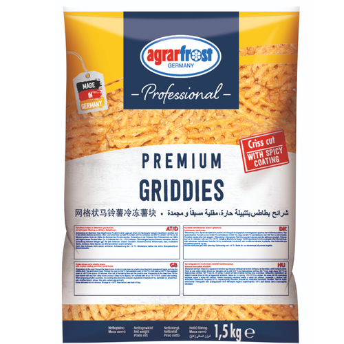 Griddies  - criss cut fries with a spicy coating