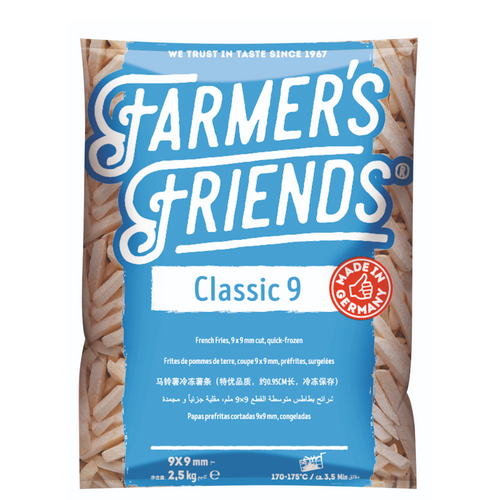 Farmers Friend Classic French Fries, 9x9, made in Germany