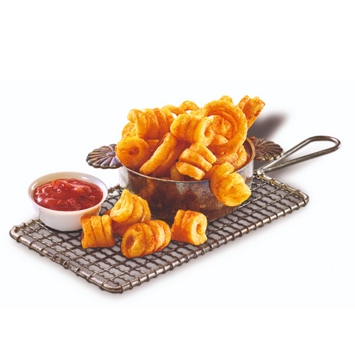 Crazy Frites - curly cut with a spicy coating