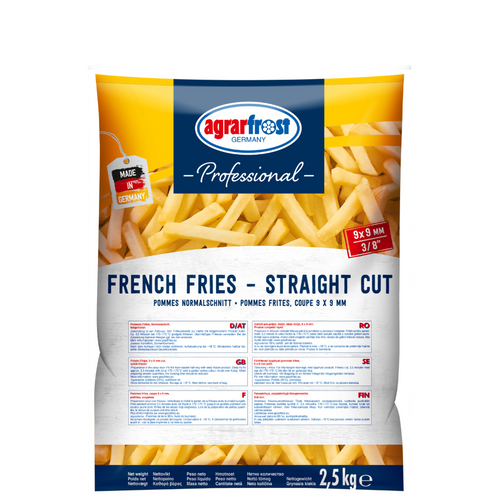 Classic French Fries, Straight cut, 9 x 9 (3/8