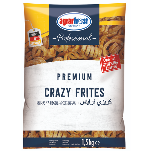Crazy Frites - curly cut with a spicy coating