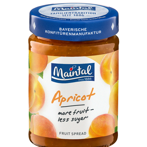 Maintal fruit spreads with reduced sugar content