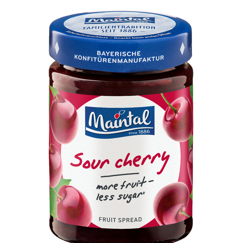 Maintal fruit spreads with reduced sugar content