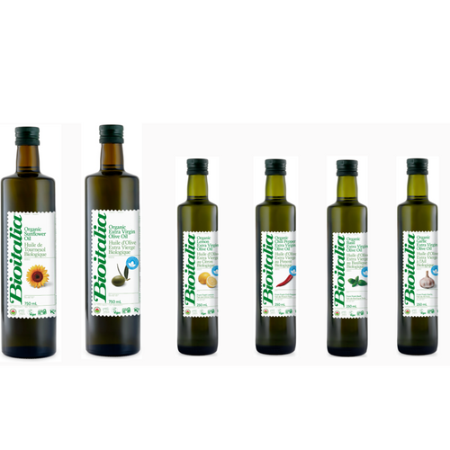 ORGANIC EXTRA VIRGIN OLIVE OILS, INFUSED OILS AND SUNFLOWER OIL