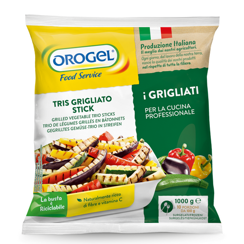 Grilled vegetable stick