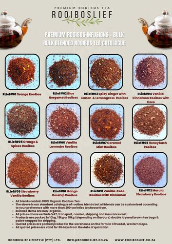 Rooiboslief Bulk Infused Teas