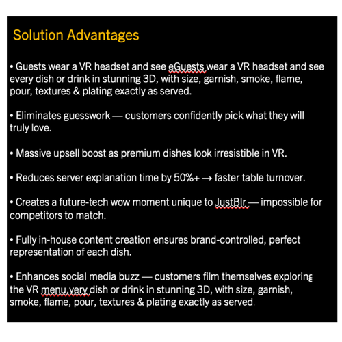 VR Immersive Menu Experience - Gulfood 2026