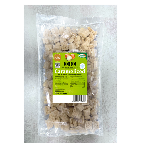 Holzmann ready-to-use frozen onion in portions - Caramelized