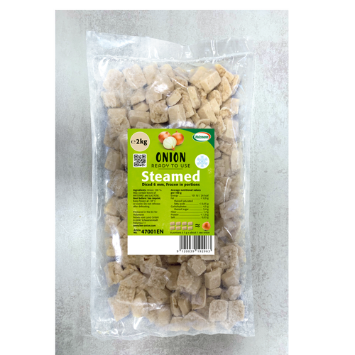Holzmann ready-to-use frozen onion in portions - Steamed
