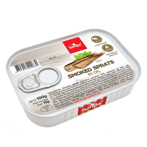Smoked sprats in oil 100g