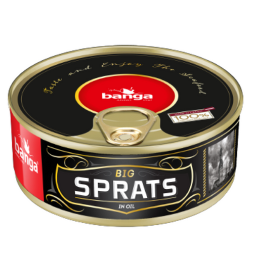 Smoked large sprats in oil 160g