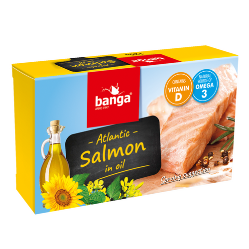 Atlantic salmon in oil 120g