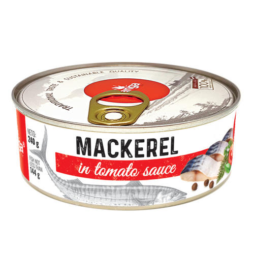 Atlantic mackerel in tomato sauce 240g