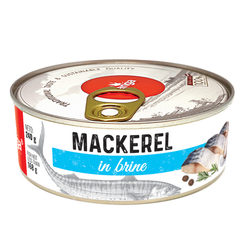 Atlantic mackerel in brine 240g