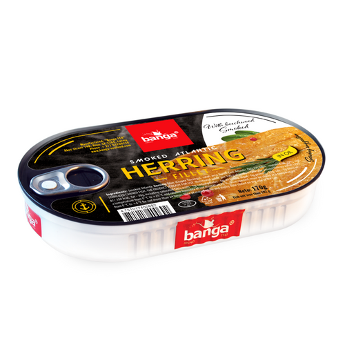 Smoked Atlantic herring fillet in oil 170g