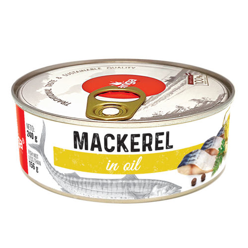 Atlantic mackerel in oil 240g