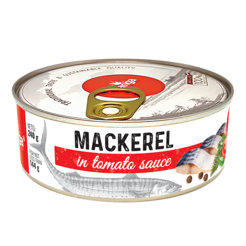 Atlantic mackerel in tomato sauce 240g