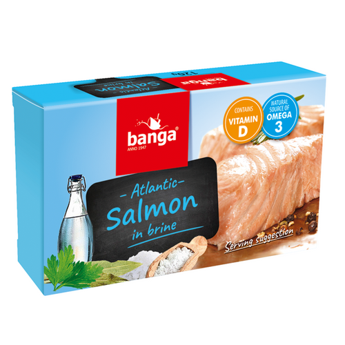 Atlantic salmon in brine 120g