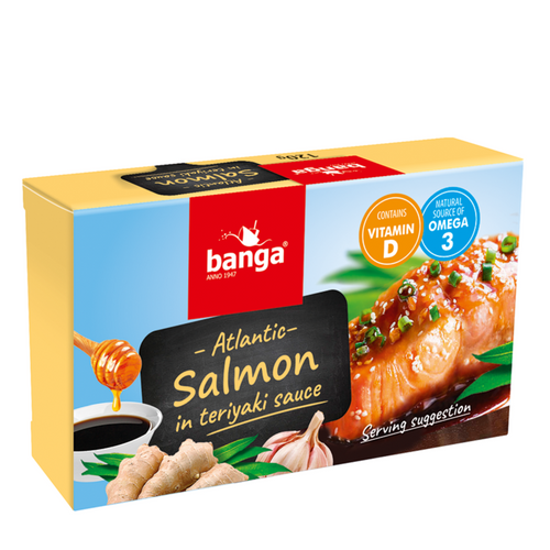 Atlantic salmon in teriyaki sauce 120g