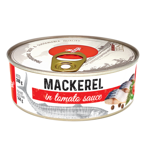 Atlantic mackerel in tomato sauce 240g