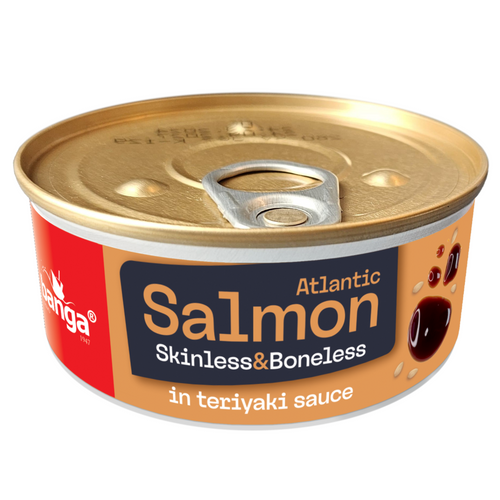 Atlantic salmon Skinless&Boneless in teriyaki sauce 160g