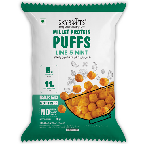 Millet Protein Puffs - Lime & Mint