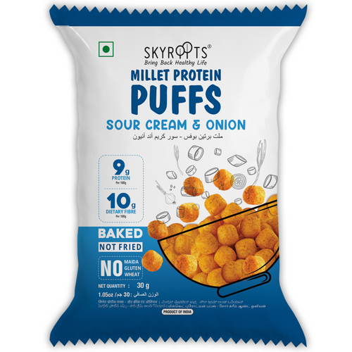 Millet Protein Puffs - Sour Cream & Onion