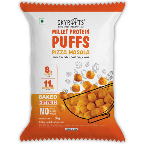 Millet Protein Puffs - Pizza Masala