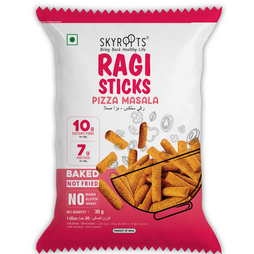 Ragi Sticks (Finger Millet) - Pizza Masala