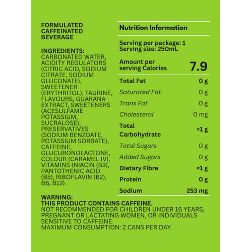 V ENERGY GUARANA ZERO SUGAR ORIGINAL