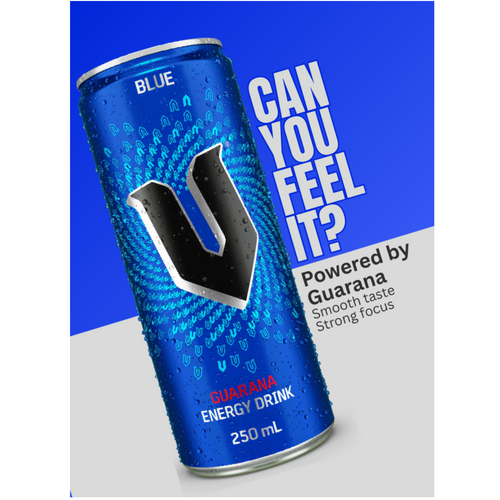 V ENERGY GUARANA BLUE