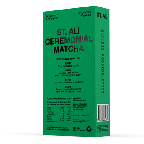 ST. ALi Coffee Ceremonial Grade Matcha Capsules