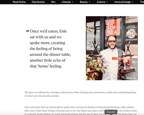 Verve - A Love Letter to Less-is-More Welcome to Dante’s in Takapuna