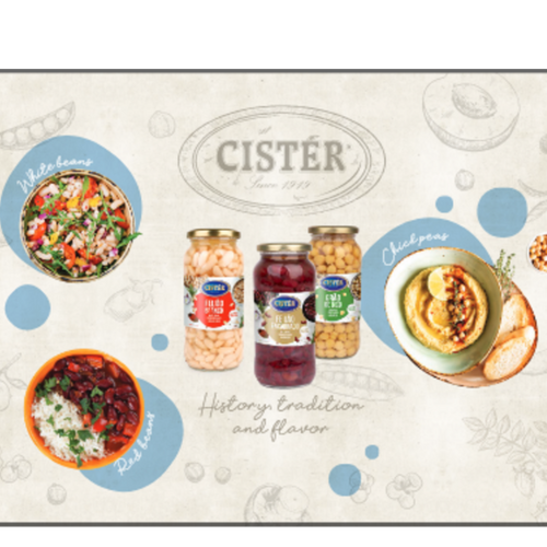 Cooked beans and Chick peas