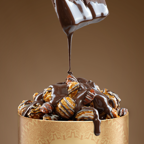 4700BC Nutty Tuxedo Chocolate Popcorn