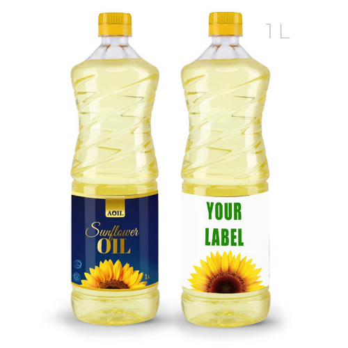 Sunflower oil, refined, deodorized, winterized, “P” grade packed 0.85l bottle