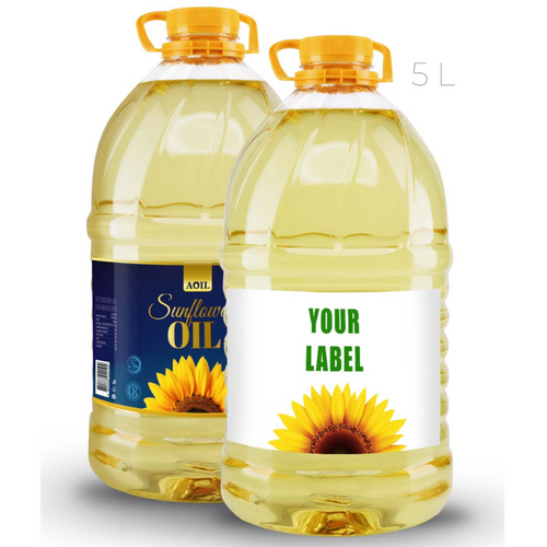 Sunflower oil, refined, deodorized, winterized, “P” grade packed 3l bottle