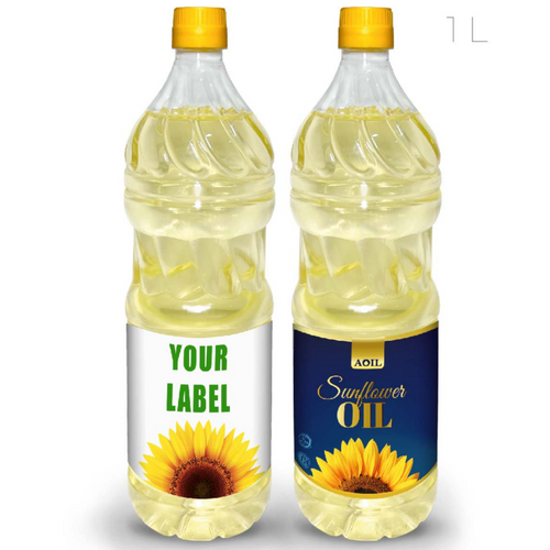 Sunflower oil, refined, deodorized, winterized, “P” grade packed 1l bottle