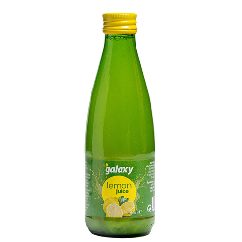 Galaxy Lemon Juice 250ml in glass bottle